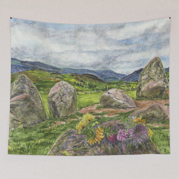 Item preview, Castlerigg Stone Circle at Solstice designed and sold by LymphomaLass.