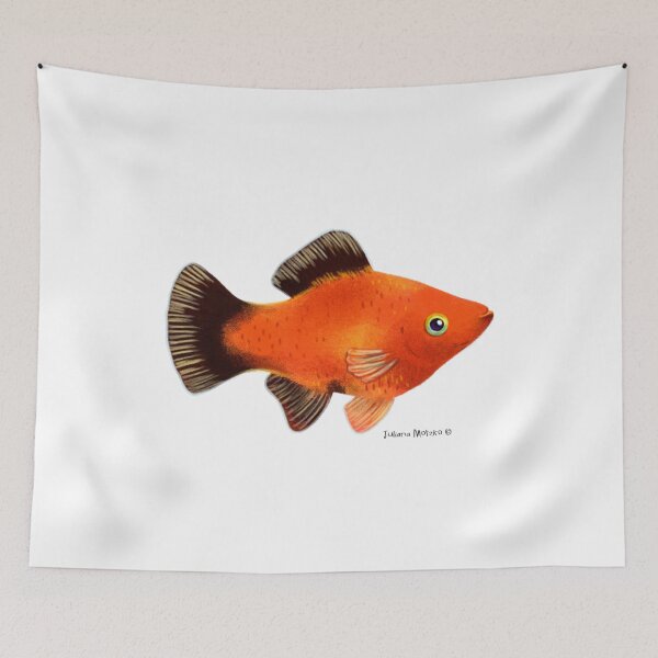 Item preview, Red Wagtail Platy Fish designed and sold by julianamotzko.