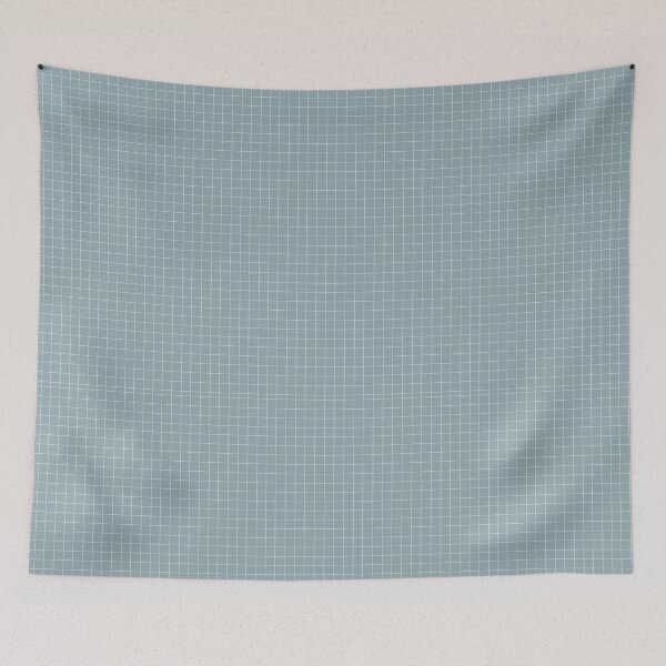 Item preview, ocean blue grid designed and sold by Hola Ilustra.