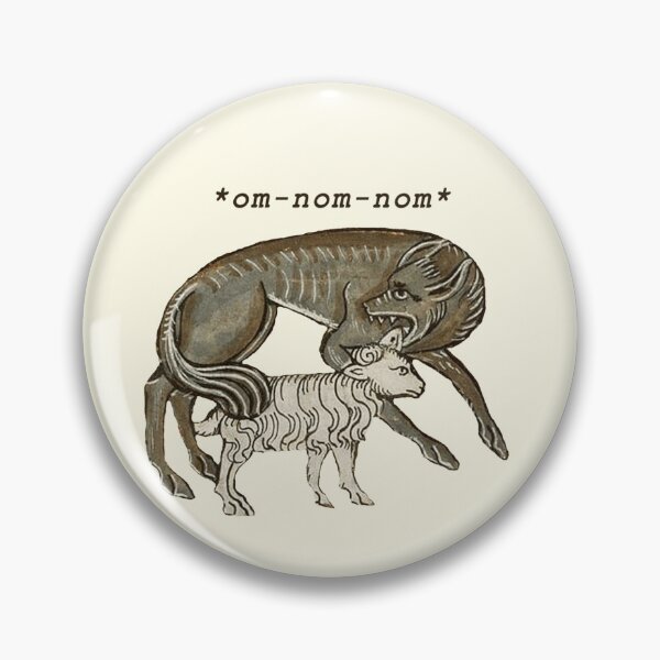 Item preview, *om-nom-nom* | Funny Wolf Chewing on Sheep designed and sold by Nocturnal-NTWRK.