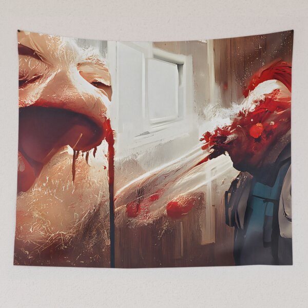 Item preview, Sneezing Fits the Bloody Crime designed and sold by BizarreTherapy.