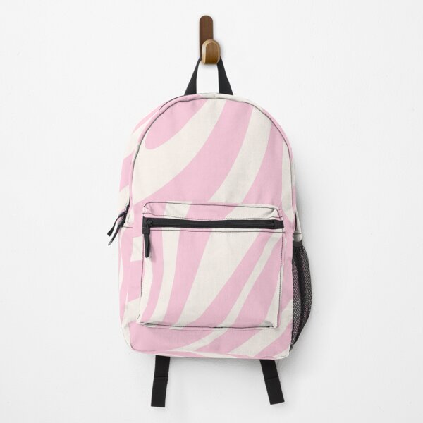 Item preview, Wavy Loops Retro Abstract Pattern Pink Cream designed and sold by kierkegaard.