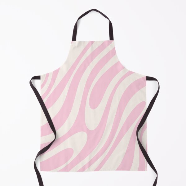 Item preview, Wavy Loops Retro Abstract Pattern Pink Cream designed and sold by kierkegaard.
