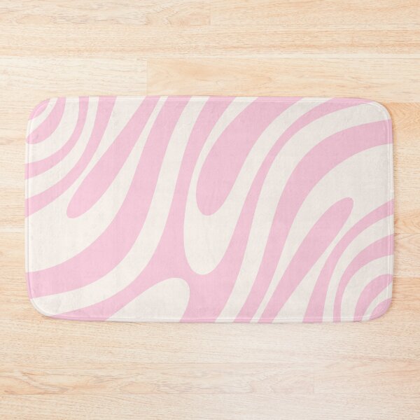 Item preview, Wavy Loops Retro Abstract Pattern Pink Cream designed and sold by kierkegaard.