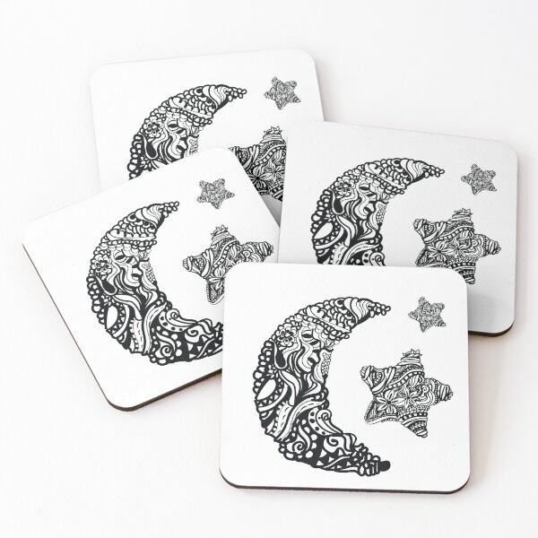 Item preview, Moon | Stars | Mandala  | Witchy | Zen Design  designed and sold by Ravenvine.