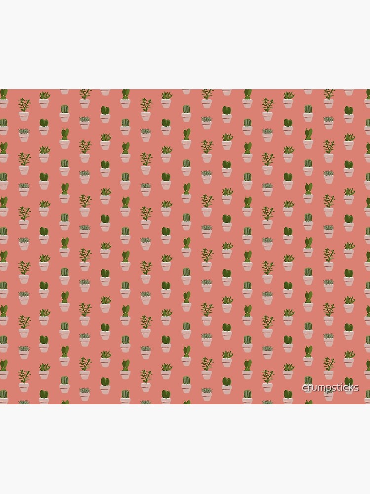 Thumbnail 2 of 2, Duvet Cover, Cacti & Succulent designed and sold by crumpsticks.