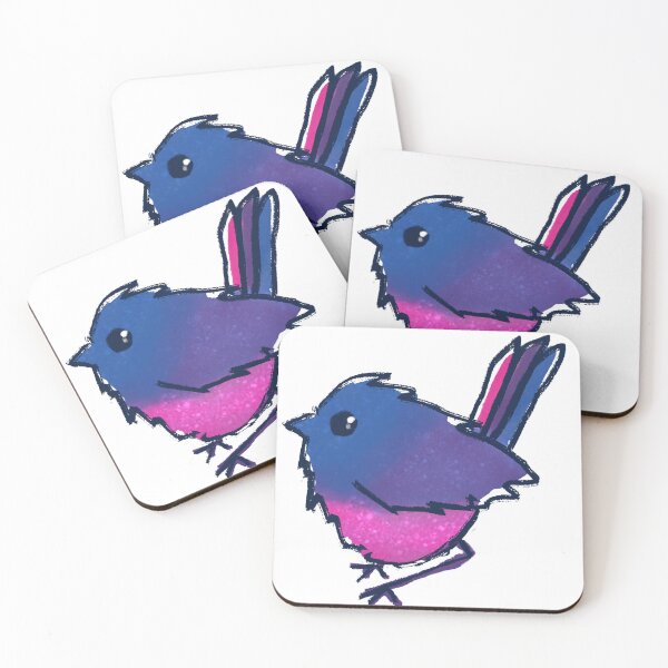 Item preview, Bi pride bird designed and sold by JessDaniArt.