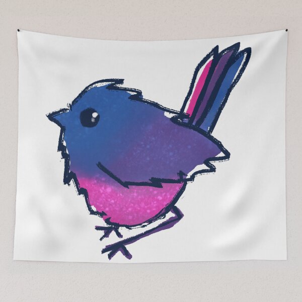 Item preview, Bi pride bird designed and sold by JessDaniArt.