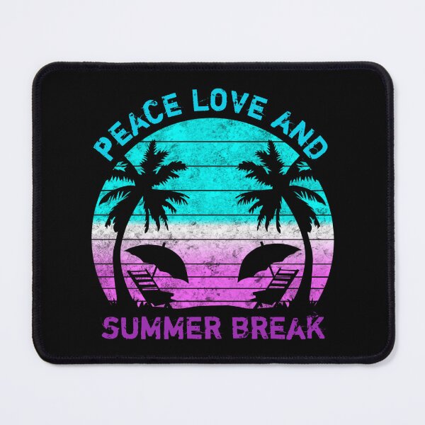 Item preview, Summer break shirt - summer vacation - retro vintage cool shirt, peace love and summer break designed and sold by cizito.