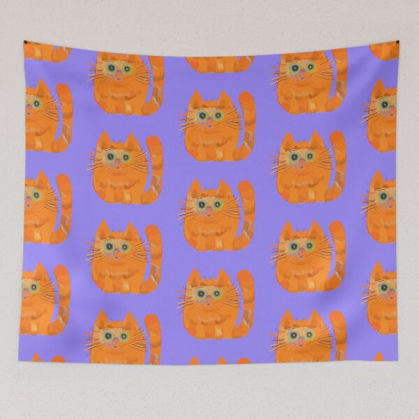 Item preview, Funny Ginger Tomcat, Lilac designed and sold by PeckoBird.
