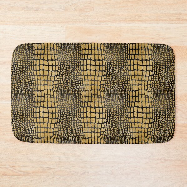 Item preview, Black Gold Trendy Glam Leather Abstract  designed and sold by TrendyGlitter.