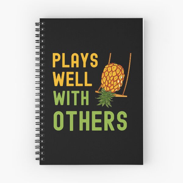 Item preview, FUNNY SWINGERS PLAYS WELL WITH OTHERS UPSIDE DOWN PINEAPPLE ON SWING designed and sold by appareltolove.