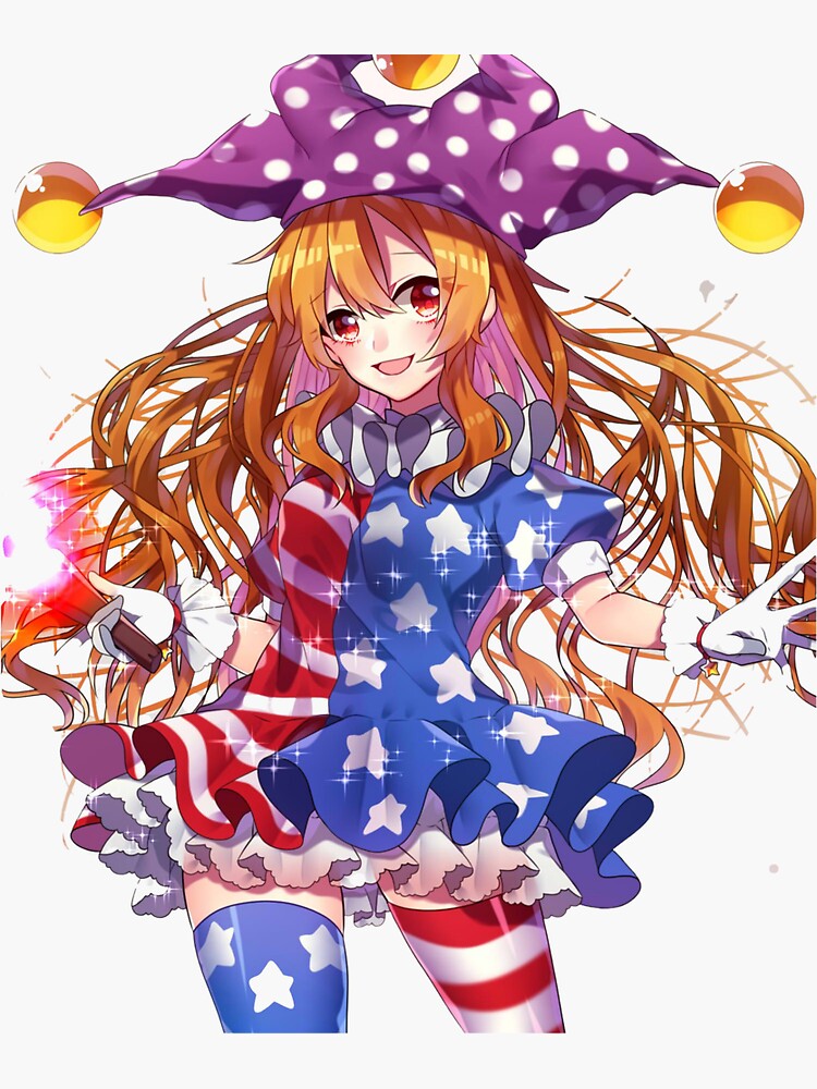 Clownpiece Sticker By Modernprinting Redbubble