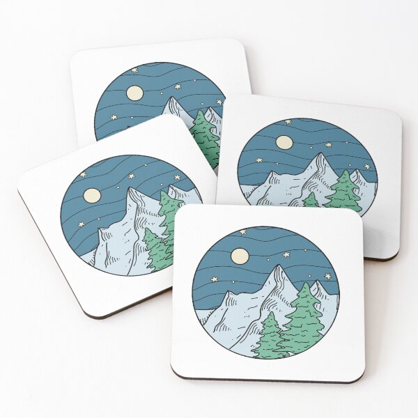 Item preview, midnight mountains designed and sold by rahaelgeorge.
