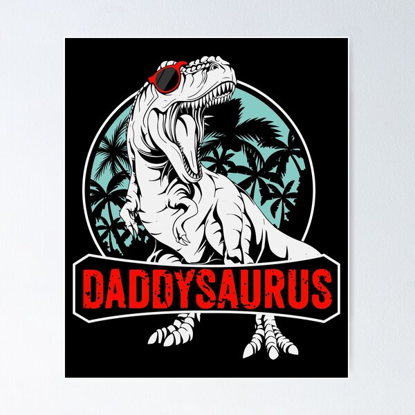 Dadasaurus Trex Dada Saurus Dad Dino Daddy Father' Full Color