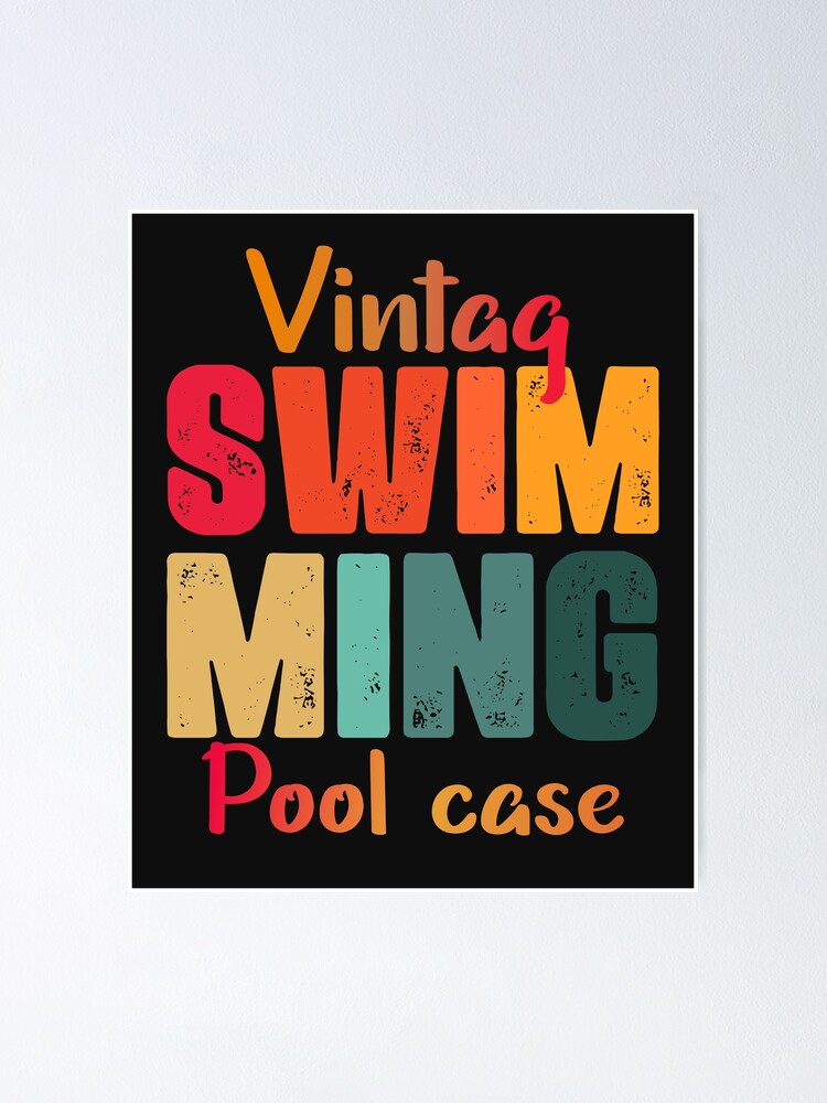 "Vintage Swimming Pool Case" Poster for Sale by GiftsSouvenir Redbubble