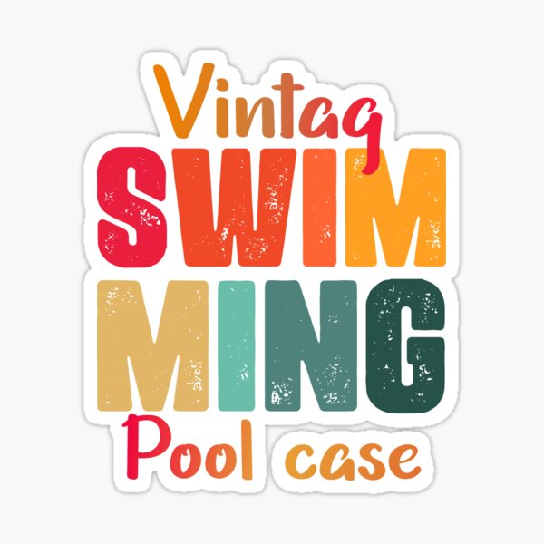 "Vintage Swimming Pool Case" Sticker for Sale by GiftsSouvenir Redbubble