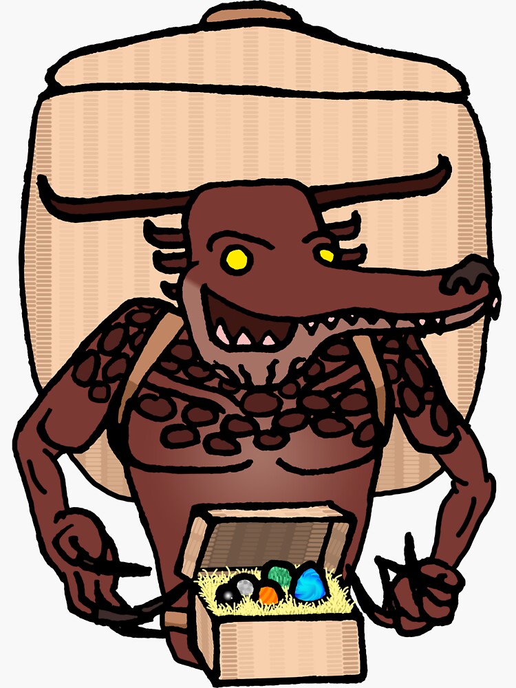 Shipping Kobold Sticker For Sale By Dnmeadventures Redbubble