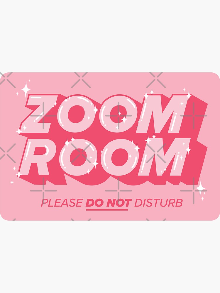 "Zoom Room" Sticker by marinaparsons Redbubble