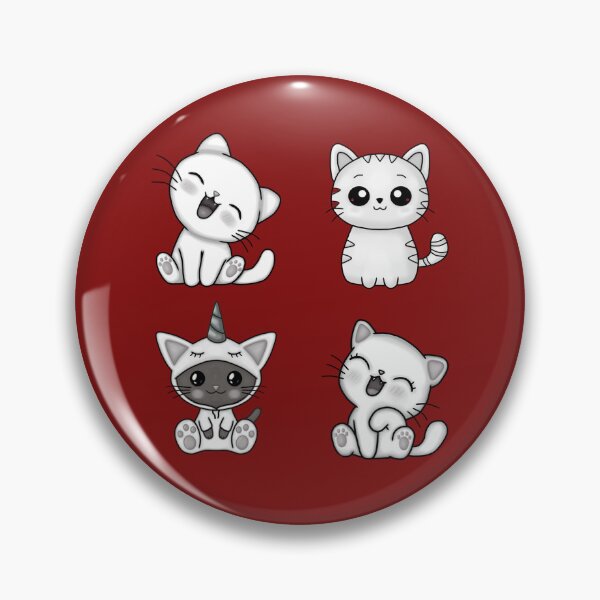 Item preview, Kawaii Cats (red background) designed and sold by BbCherryT.