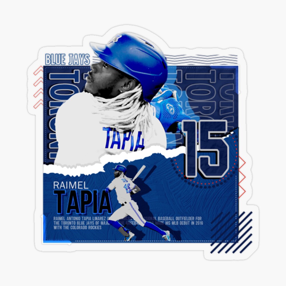 Raimel Tapia Baseball Paper Poster Blue Jays Long Sleeve T-Shirt