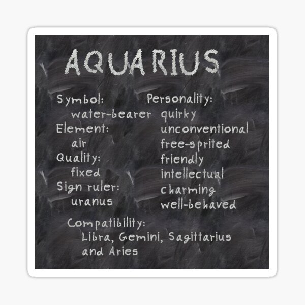 Aquarius Traits Gifts Merchandise for Sale Redbubble