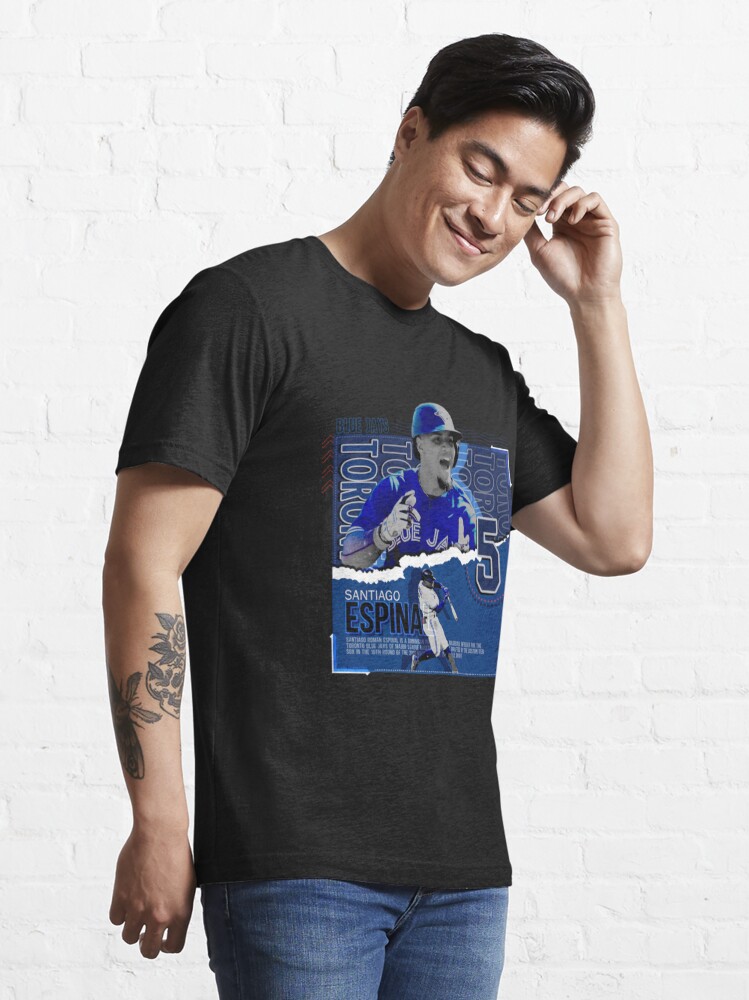 Santiago Espinal Shirt  Toronto Blue Jays Santiago Espinal T-Shirts - Blue  Jays Store