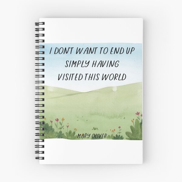 Item preview, Visited this World | Mary Oliver designed and sold by ArtistVenus.