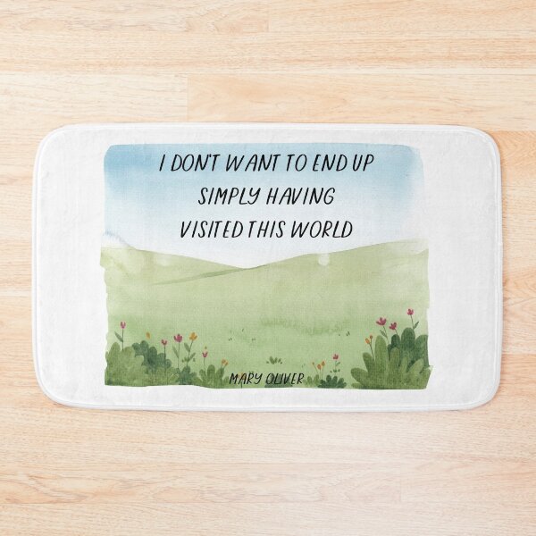 Item preview, Visited this World | Mary Oliver designed and sold by ArtistVenus.