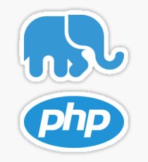 Pegatina Pegatinas de logotipo PHP 2 en 1