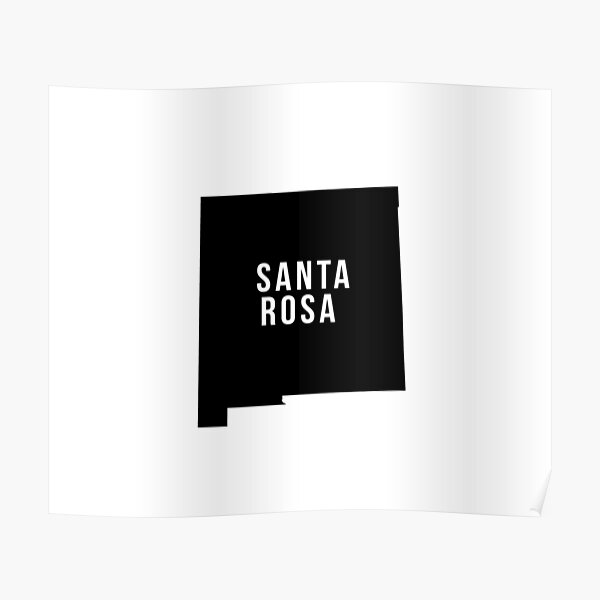 "Santa Rosa, New Mexico Silhouette" Poster for Sale by CartoCreative