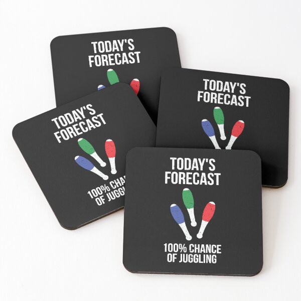 Item preview, Today's Forecast - 100% Chance of JUGGLING - Clubs designed and sold by EstelleStar.