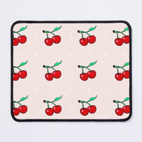 Item preview, Vintage 1950s Red Cherries and Polka Dots Repeating Pattern designed and sold by Nicolette Olivier.