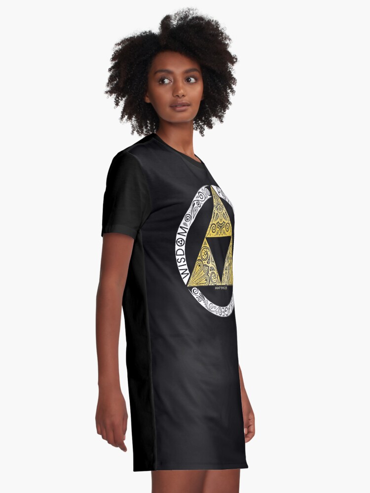 Alternate view of Zelda - Triforce circle Graphic T-Shirt Dress
