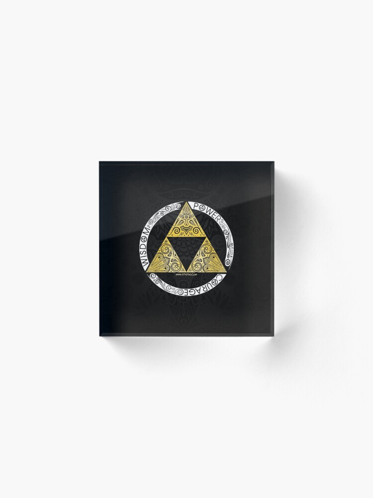 Alternate view of Zelda - Triforce circle Acrylic Block