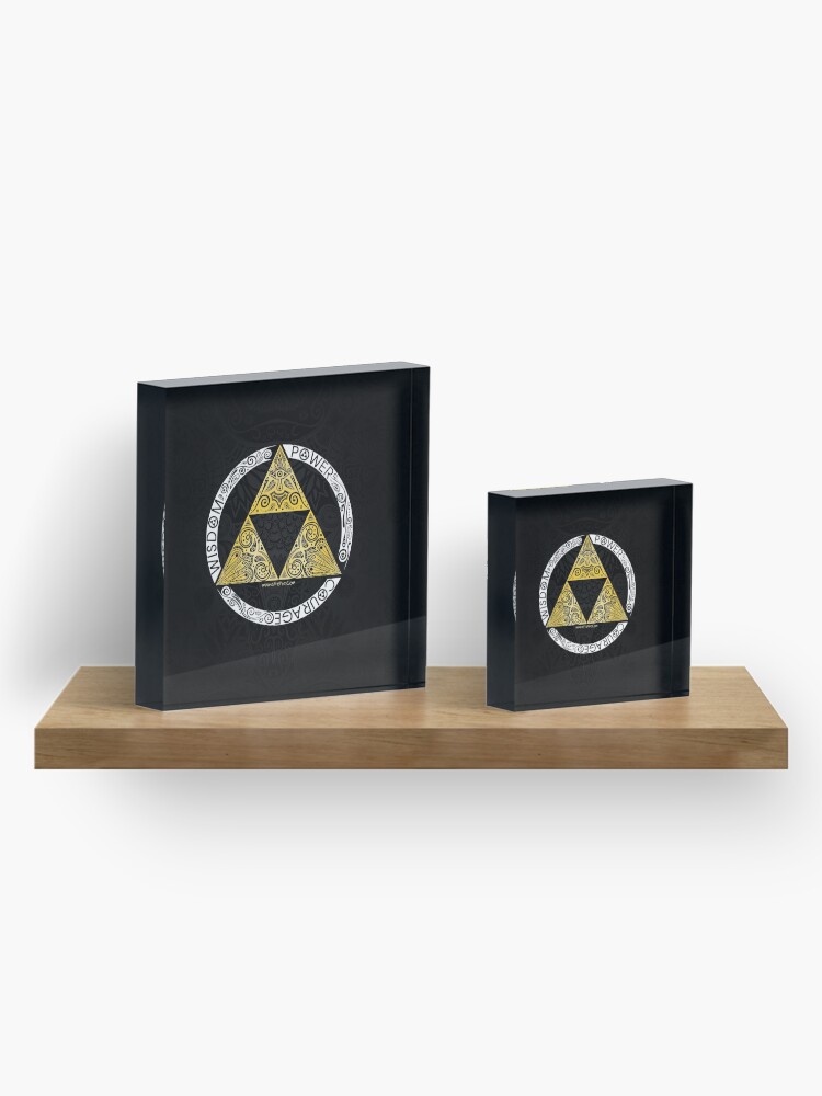 Alternate view of Zelda - Triforce circle Acrylic Block