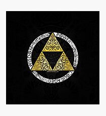 Lámina fotográfica Zelda - Círculo de la Trifuerza