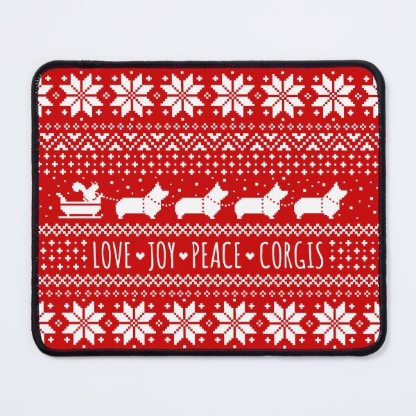 Item preview, Festive Corgi Christmas Holiday Pattern | Pembroke Welsh Corgis designed and sold by Jenn Inashvili.