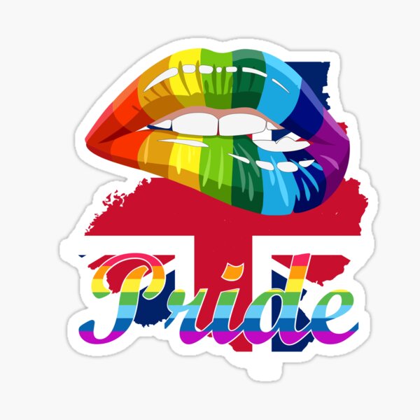 Uk Pride Lips Edition Pride Sticker For Sale By Cheezycheeky Redbubble