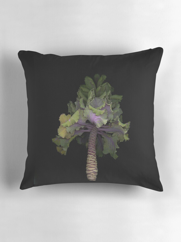 Thumbnail 3 of 4, Pillow, Winter Garden 1 Dark Botanical designed and sold by LindasPhotoArt.