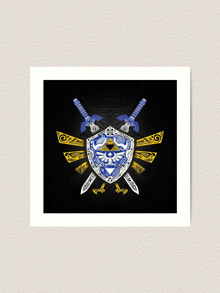 Alternate view of Heroes Legend - Zelda Art Print