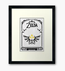 Lámina enmarcada Zelda leyenda Hyrule