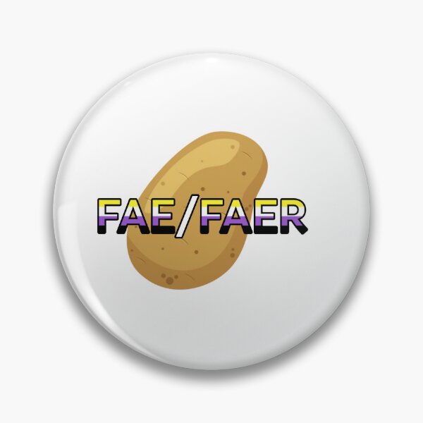 Item preview, Potato pronouns fae/faer- nonbinary flag designed and sold by CottonCandyCole.