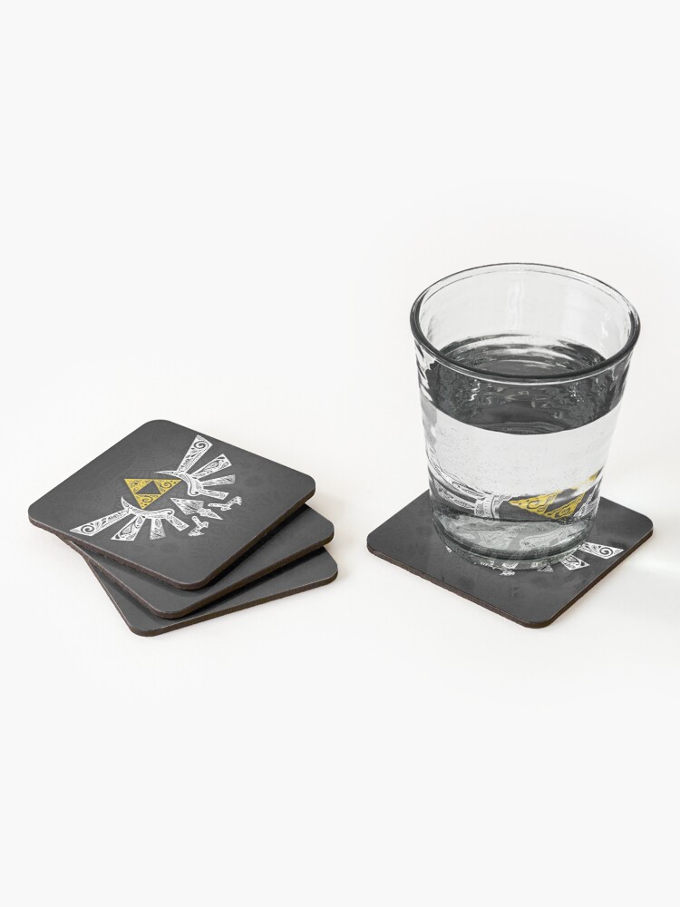 Alternate view of Zelda - Hyrule doodle Coasters (Set of 4)