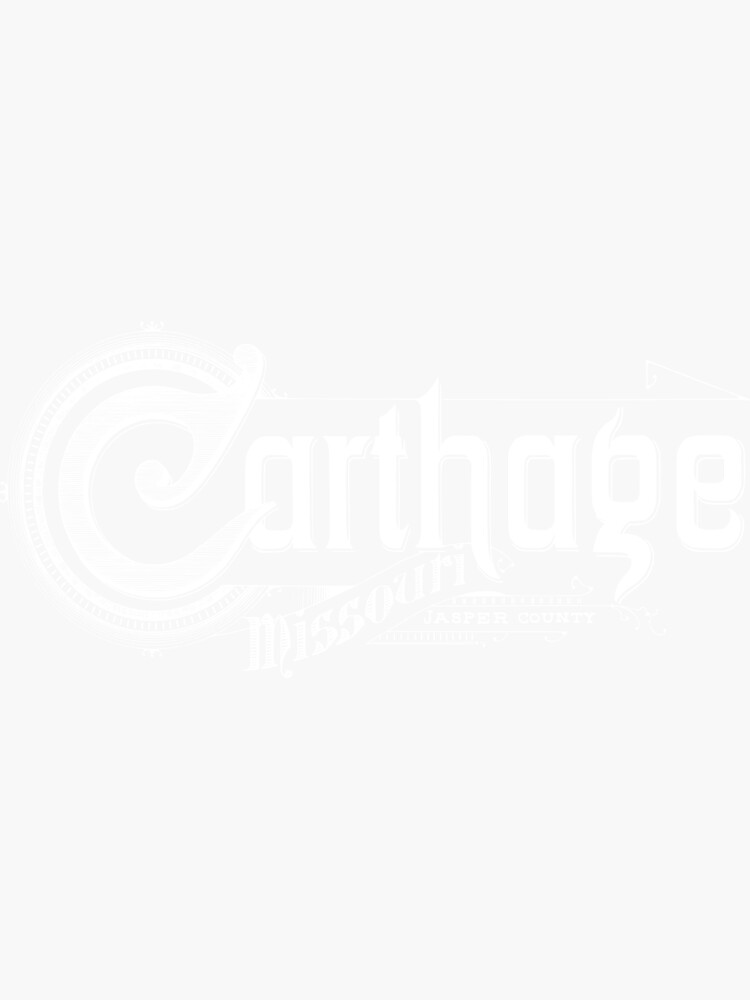 "Vintage Carthage, MO" Sticker for Sale by DonDota Redbubble