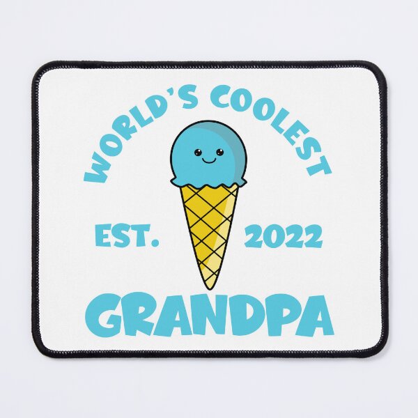 Item preview, World's Coolest Grandpa Est. 2022 Kawaii Ice Cream designed and sold by Kawaiindoodle.