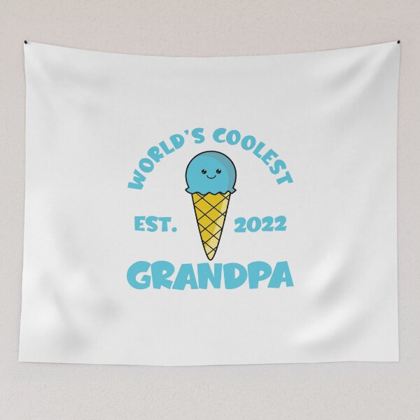 Item preview, World's Coolest Grandpa Est. 2022 Kawaii Ice Cream designed and sold by Kawaiindoodle.