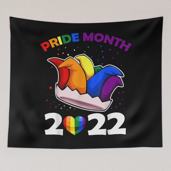 Item preview, Pride Month 2022 LGBT-Q Jester Hat Rainbow Flag Gay Pride  designed and sold by DashielLavert.