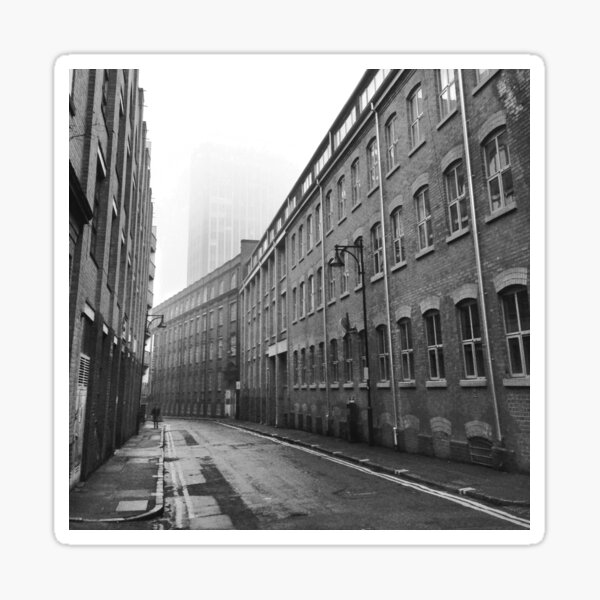 Foggy Leicester Street Sticker