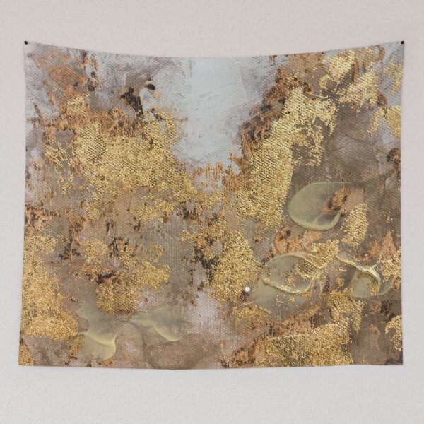 Item preview, Golden Abstract Painting designed and sold by Maelyn-Couch.